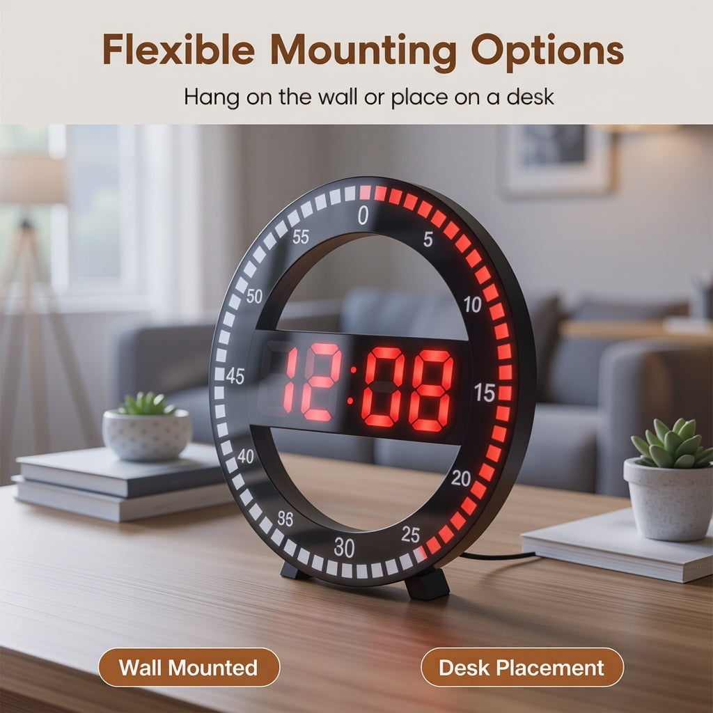 🏡 Transform Your Interior with the 2026 Circular LED Clock! ✨