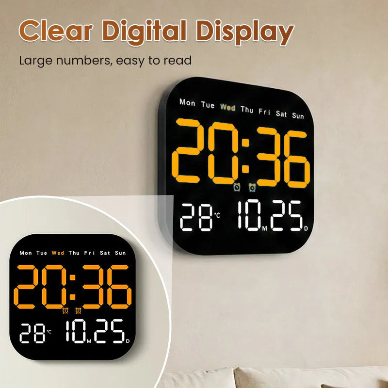 💎 2026 Multifunction Digital Alarm Clock – Large Display, Alarm, Calendar & Temperature for Home & Office 🏠⏰
