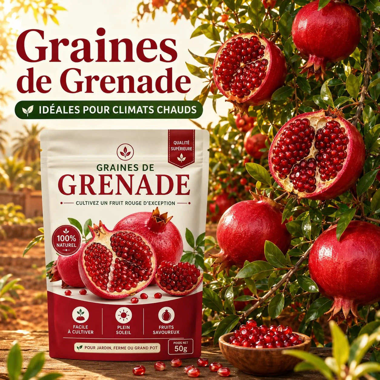 🌱 Grains of Grenade – Cultivation of Fruit Rouge Premium Chez Vous in