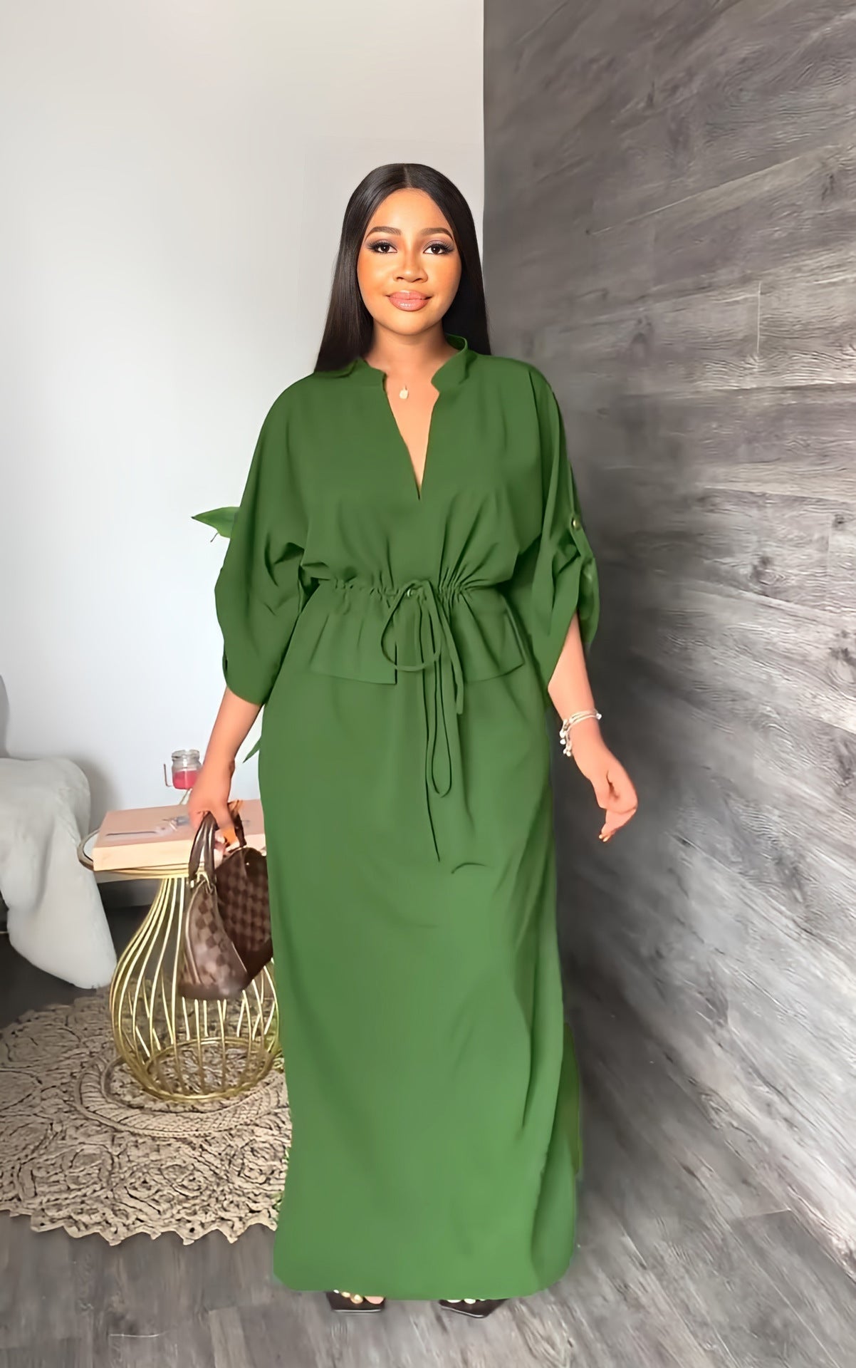 Loose Waisted Casual Side Slit Dress-2026✨