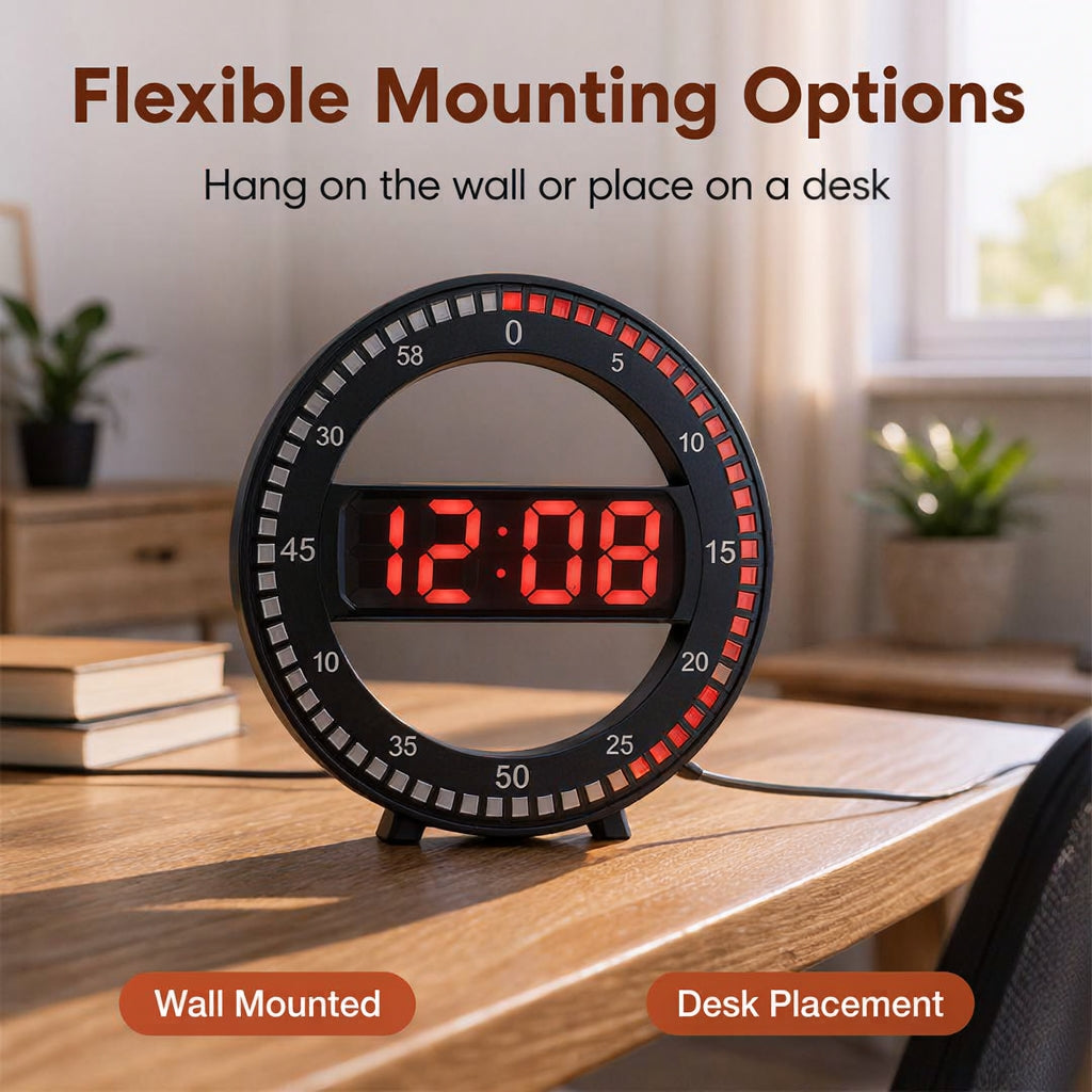 🏡 Transform Your Interior with the 2026 Circular LED Clock! ✨