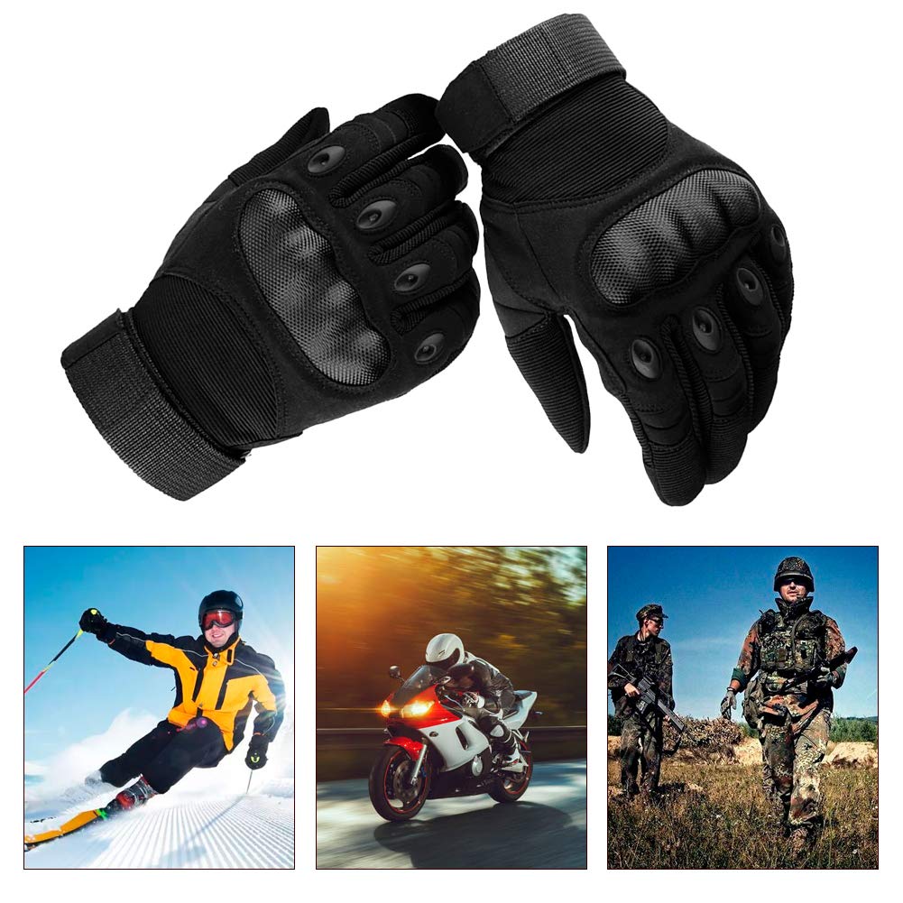 Motorbike Gloves, Men Full Finger Motorcycle Gloves Touch Screen ATV Riding Motocross Racing Gloves Brand: LALATECH