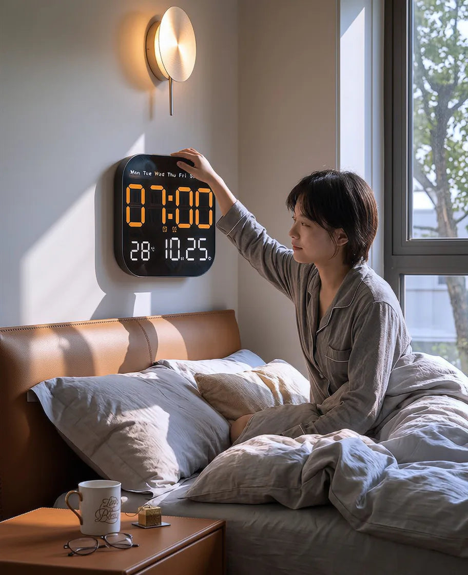 💎 2026 Multifunction Digital Alarm Clock – Large Display, Alarm, Calendar & Temperature for Home & Office 🏠⏰