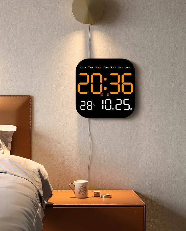 💎 2026 Multifunction Digital Alarm Clock – Large Display, Alarm, Calendar & Temperature for Home & Office 🏠⏰