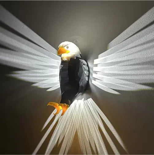3D Wall Lamp Eagle Shape Projector Modern Creative Atmosphere Lamp Light 3D Print Body Animal Lighting Lustre Halloween Christma