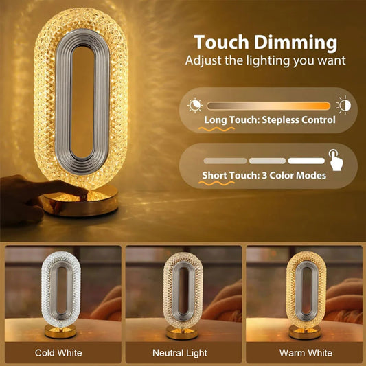 Add a Touch of Luxury to Your Room with the Crystal Touch Lamp.